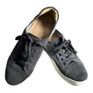 Naturalizer Cairo Black Canvas Mesh Sneakers Size 9 Low Top Lace Up Sneakers